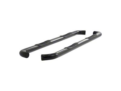 3-Inch Round Side Step Bars; Black (07-21 Tundra CrewMax)