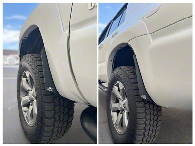 Ark Splash Guards TriXpoly Micro Mud Flap Flare Deletes; Front and Rear; Black (06-09 4Runner)
