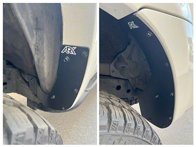 Ark Splash Guards TriXpoly Mud Flap Deletes; Front and Rear; Black (06-09 4Runner)