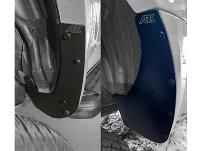 Ark Splash Guards TriXpoly Mud Flap Deletes; Front and Rear; Black (10-24 4Runner)
