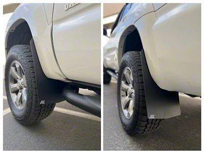 Ark Splash Guards TriXpoly Mud Flaps; Front and Rear; Black (06-09 4Runner)