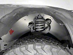 Ark Splash Guards TriXpoly Front Inner Fender Liners with Front and Rear Micro Mud Flap Flares; Black (05-15 Tacoma)