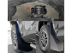 Ark Splash Guards TriXpoly Front Inner Fender Liners with Front and Rear Mud Flaps; Black (24-26 Tacoma, Excluding Trailhunter & TRD Pro)