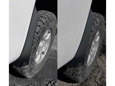 Ark Splash Guards TriXpoly Micro Mud Flap Flares; Front and Rear; Black (05-15 Tacoma)