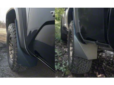 Ark Splash Guards TriXpoly Mud Flaps; Front and Rear; Black (16-23 Tacoma)