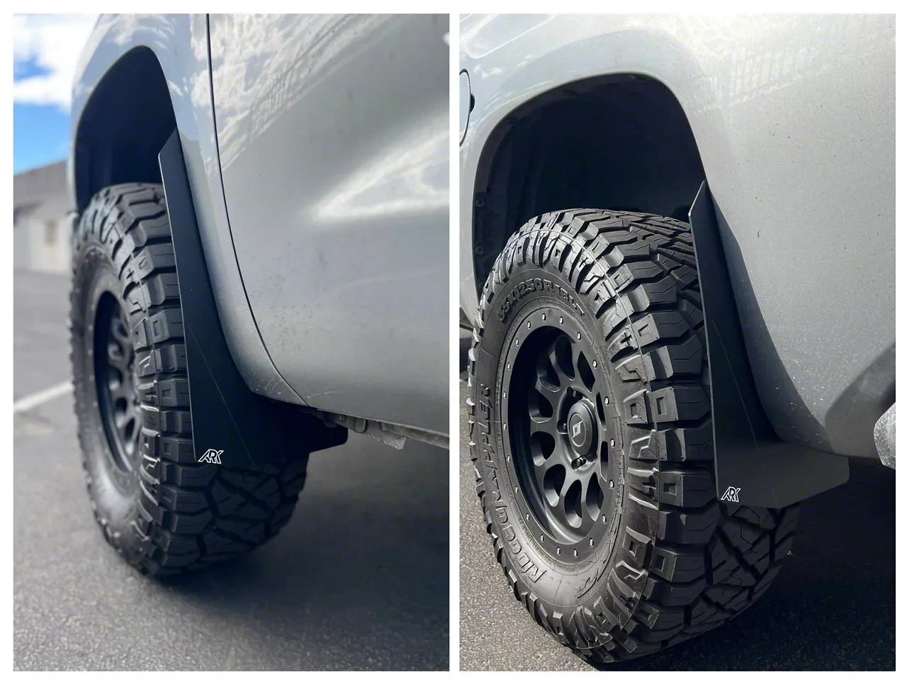Ark Splash Guards Tundra TriXpoly Mid Mud Flaps; Front and