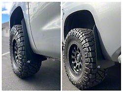 Ark Splash Guards TriXpoly Mid Mud Flaps; Front and Rear; Black (07-21 Tundra)
