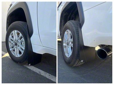Ark Splash Guards TriXpoly Mud Flaps; Front and Rear; Black (22-26 Tundra)