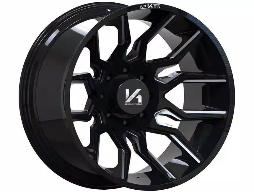 Arkon Off-Road Titan Roosevelt Gloss Black Milled 6-Lug