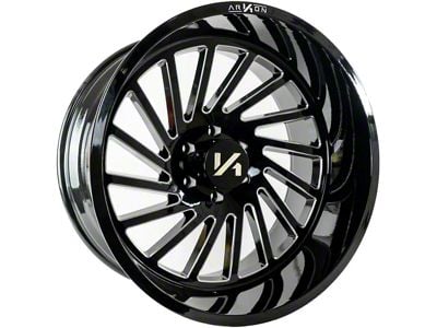 Arkon Off-Road Caesar Gloss Black Milled 6-Lug Wheel; 20x12; -51mm Offset (10-24 4Runner)