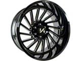Arkon Off-Road Caesar Gloss Black Milled 6-Lug Wheel; 20x10; -25mm Offset (24-25 Tacoma)