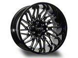 Arkon Off-Road Apollo Gloss Black Milled 6-Lug Wheel; 20x12; -51mm Offset (25-26 4Runner)