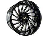 Arkon Off-Road Caesar Gloss Black Milled 6-Lug Wheel; 20x10; -25mm Offset (21-26 Bronco, Excluding Raptor)