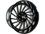 Arkon Off-Road Caesar Gloss Black Milled 6-Lug Wheel; 20x10; -25mm Offset (22-26 Bronco Raptor)