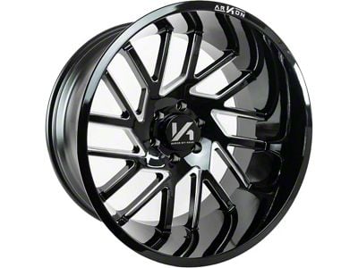 Arkon Off-Road Mandela Gloss Black Milled 6-Lug Wheel; 20x10; -25mm Offset (22-25 Bronco Raptor)