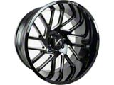 Arkon Off-Road Mandela Gloss Black Milled 6-Lug Wheel; 26x14; -81mm Offset (22-26 Bronco Raptor)