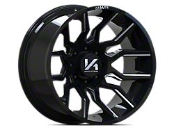 Arkon Off-Road Roosevelt Gloss Black with Milled Edges 6-Lug Wheel; 20x10; -25mm Offset (21-26 Bronco, Excluding Raptor)