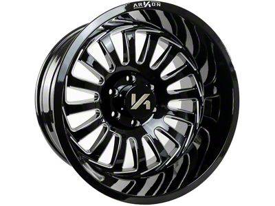 Arkon Off-Road Alexander Gloss Black Milled 6-Lug Wheel; 22x14; -81mm Offset (16-23 Tacoma)