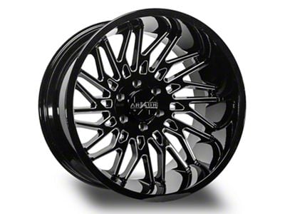 Arkon Off-Road Apollo Gloss Black Milled 6-Lug Wheel; 20x12; -51mm Offset (16-23 Tacoma)