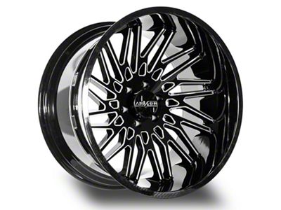 Arkon Off-Road Apollo Gloss Black Milled 6-Lug Wheel; 22x12; -51mm Offset (22-25 Tundra)