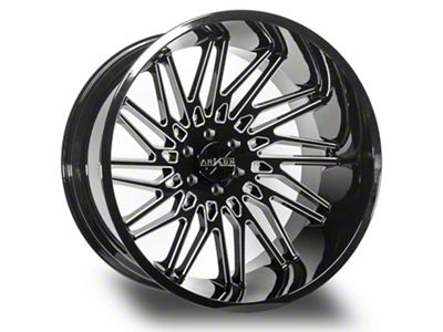 Arkon Off-Road Apollo Gloss Black Milled 6-Lug Wheel; 24x14; -81mm Offset (22-25 Tundra)