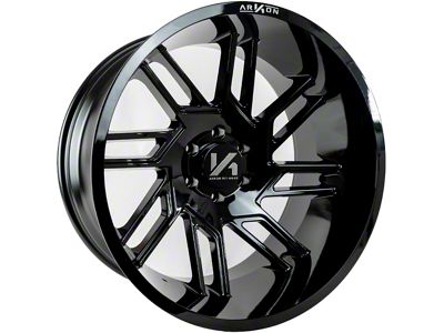 Arkon Off-Road DaVinci Gloss Black 6-Lug Wheel; Right Directional; 20x10; -25mm Offset (22-25 Tundra)