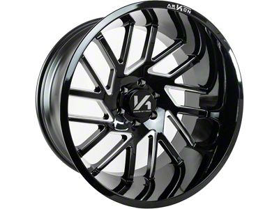 Arkon Off-Road Mandela Gloss Black Milled 6-Lug Wheel; 20x10; -25mm Offset (22-25 Tundra)