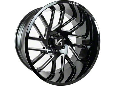 Arkon Off-Road Mandela Gloss Black Milled 6-Lug Wheel; 20x12; -51mm Offset (22-25 Tundra)