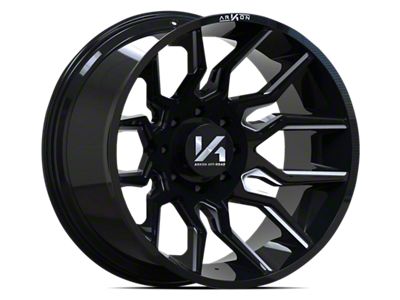 Arkon Off-Road Roosevelt Gloss Black with Milled Edges 6-Lug Wheel; 20x12; -51mm Offset (22-25 Tundra)