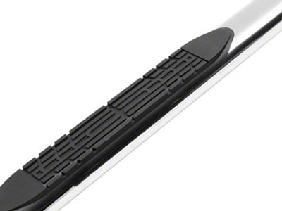 Armordillo 4-Inch Oval Side Step Bars; Polished (05-21 Frontier King Cab)