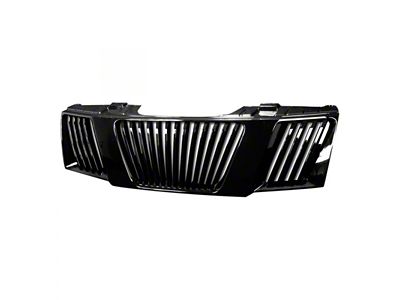 Armordillo Vertical Style Upper Replacement Grille; Gloss Black (05-08 Frontier)
