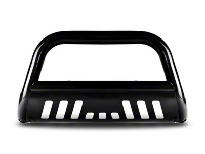 Armordillo Classic Bull Bar with Aluminum Skid Plate; Matte Black (10-18 Jeep Wrangler JK)