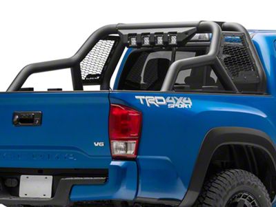 Armordillo CR1 Chase Rack with LED Shroud; Matte Black (05-23 Tacoma)