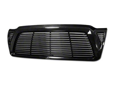 Armordillo Horizontal Upper Replacement Grille; Gloss Black (05-11 Tacoma)
