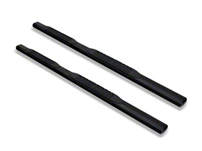 Armordillo 4-Inch Oval Side Step Bars; Black (07-21 Tundra Double Cab)