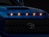 Armordillo Hood Grille Insert with Lights; Matte Black (14-21 Tundra)