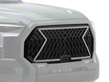 LEX Style Mesh Upper Replacement Grille with LED DRL; Black (22-26 Tundra)