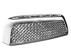 Mesh Upper Replacement Grille; Chrome (07-09 Tundra)