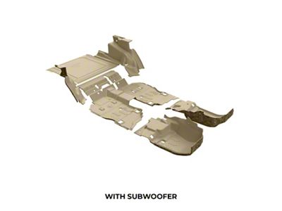Armorlite Full Vehicle Floor Kit; Desert Khaki (18-23 Jeep Wrangler JL 4-Door, Excluding 4xe)