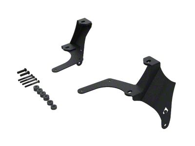 Artec Industries A-Pillar Dual Light Mount; Black (20-25 Jeep Gladiator JT)