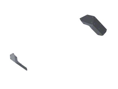 Artec Industries Bantam Series High Clearance Rear Bumper Corner Skids; Bare Aluminum (20-25 Jeep Gladiator JT)