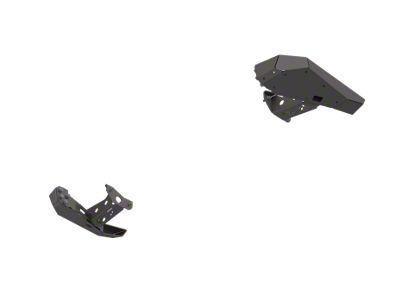 Artec Industries Bantam Series Steel High Clearance Rear Bumper Corner Skids; Black (20-25 Jeep Gladiator JT)