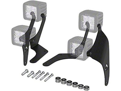 Artec Industries A-Pillar Dual LED Cube Light Mounts (18-25 Jeep Wrangler JL, Excluding 4xe & Rubicon 392)