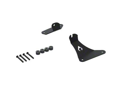 Artec Industries Hood Light Mount for 40-Inch Light Bar; Black (18-25 Jeep Wrangler JL)
