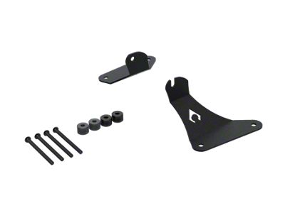 Artec Industries Hood Light Mount for 40-Inch Light Bar; Black (21-25 Jeep Wrangler JL Rubicon 392)