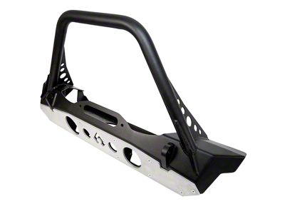 Artec Industries Nighthawk Front Bumper with Aluminum Skid Plate; Black (07-25 Jeep Wrangler JK & JL)