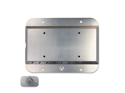 Artec Industries Spare Tire Delete Kit; Bare Aluminum (18-25 Jeep Wrangler JL)