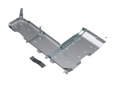 Artec Industries Transfer Case and Fuel Tank Skid Plate; Aluminum (Early 2018 3.6L Jeep Wrangler JL 4-Door)