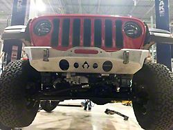 Artec Industries NightHawk Front Bumper with Aluminum Skid Plate; Bare Steel (18-25 Jeep Wrangler JL)