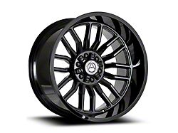 Artem DIV Gloss Black Wheel; 20x10; -19mm Offset (18-26 Jeep Wrangler JL)